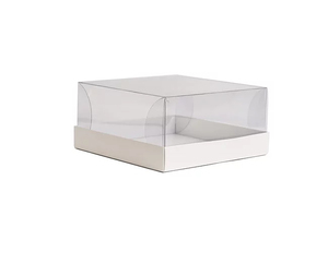 קופסאת קרטון חצי שקופה 23X23X8 ס"מ