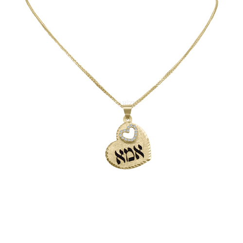 שרשרת זהב לאישה דגם MOM