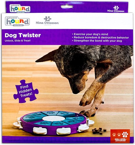 Dog Twister משחק חשיבה לכלבים רמה 3