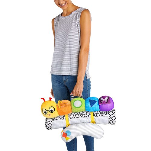 שמיכה עם כרית פעילות זחל 3 ב-1 לפעילות על הבטן ובישיבה