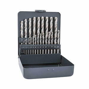 סט 25 מקדחים HSS Cobalt KM25 מידות 1-13 מ"מ מקט 100225100 Alpen