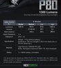פנס מקצועי נטען 1300 לומן NEXTORCH P80