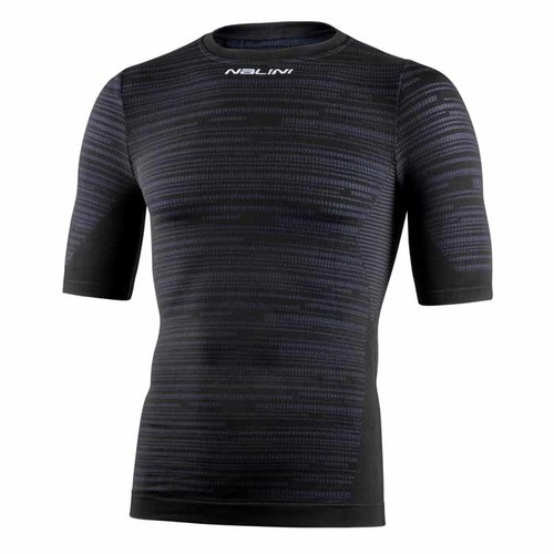 חולצה קצרה טרמית NALINI SEAMLESS S\S שחורה מחממת ומנדפת