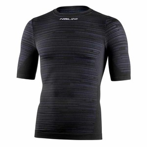חולצה קצרה טרמית NALINI SEAMLESS S\S שחורה מחממת ומנדפת