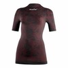 חולצה קצרה טרמית נשים NALINI SEAMLESS LADY S\S בורדו מחממת ומנדפת