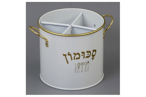 סכומון פח עגול-כיתוב עברית
