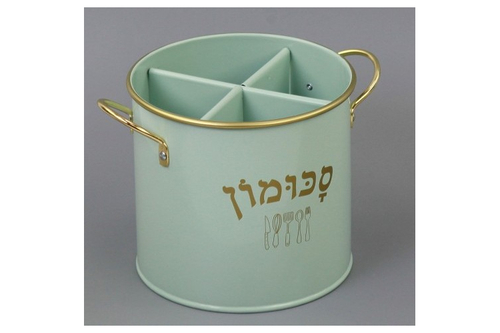 סכומון פח עגול-כיתוב עברית