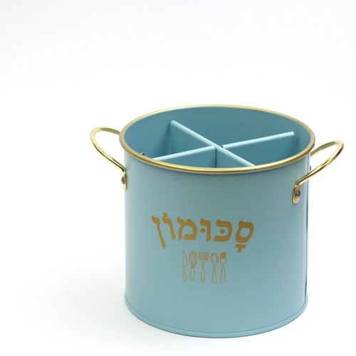 סכומון פח עגול-כיתוב עברית