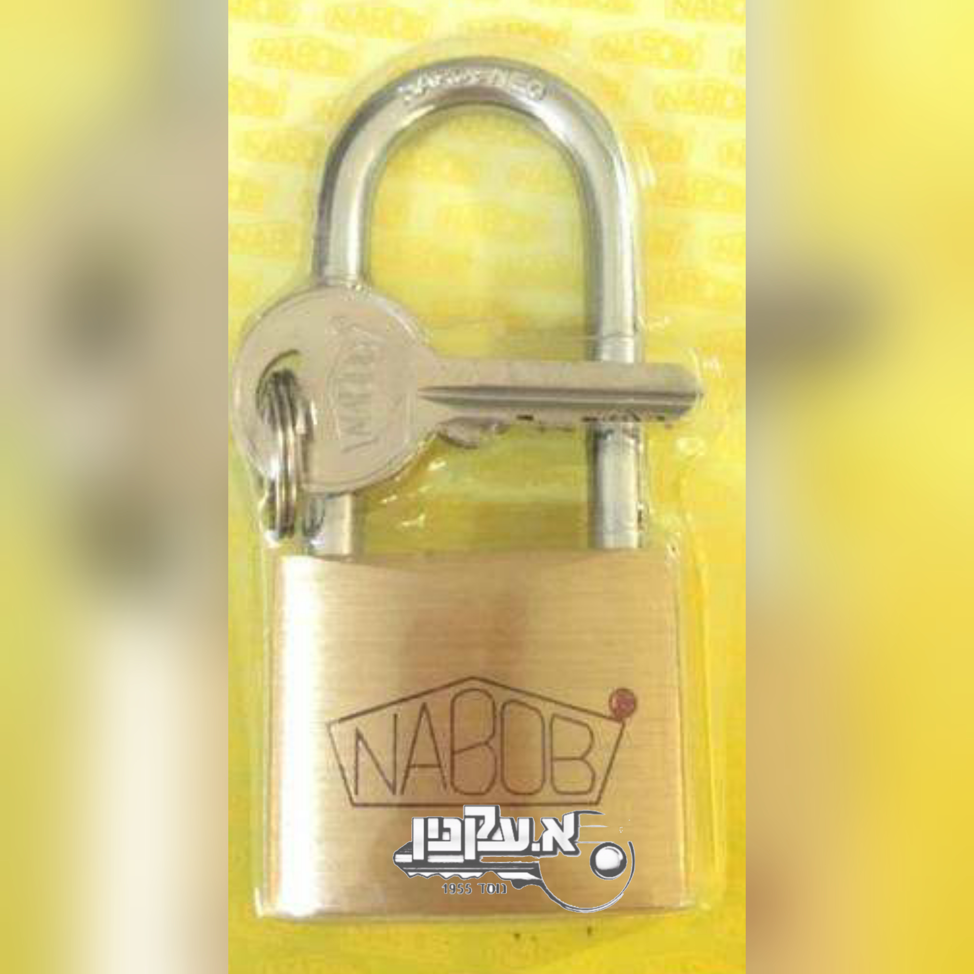 מנעול תליה פליז 30 מ"מ, אנקול בינוני אחיד נבוב