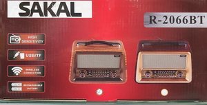 רדיו רטרו מיוזיק בוקס בעיצוב עתיק R2066BT2 SAKAL סקל