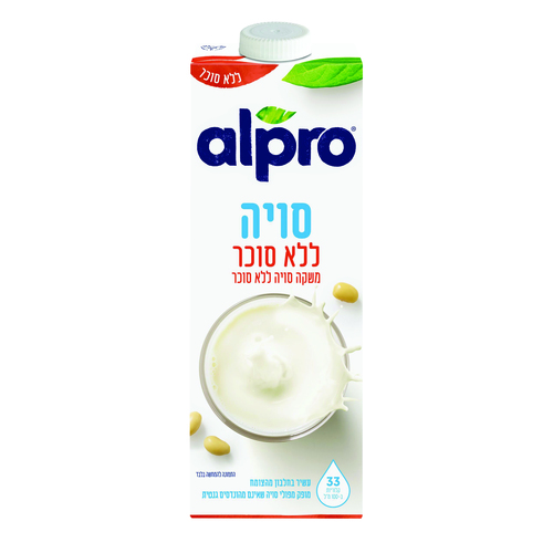 אלפרו משקה סויה ללא סוכר