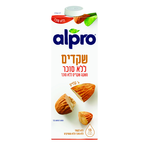 אלפרו משקה שקדים קלויים ללא תוספת סוכר