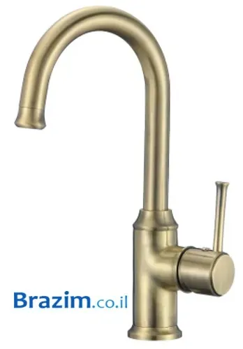 ברז רחצה ענתיק MY-8074-B מבית מיובי בגימור זהב מט.