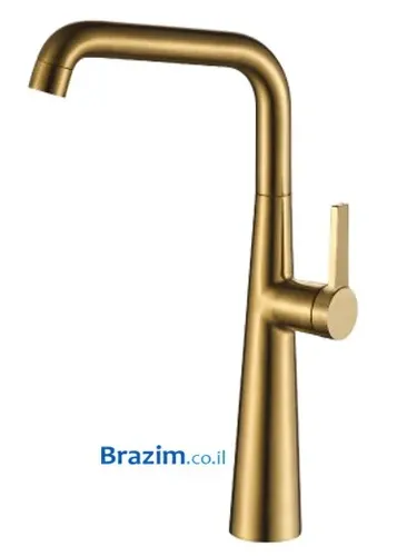 ברז לכיור מונח MY-DE5301HG מבית מיובי בגימור גולד מט.