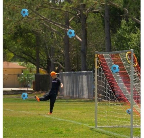 הכדור החכם - כדורגל ייחודי למשחק והקפצות, לסובב כמו אלופות ואלופים! - כחול