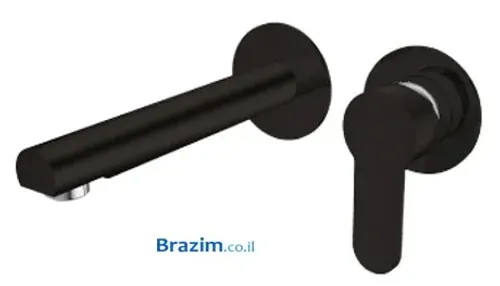 אינטרפוץ רחצה מינימל לייף HI-529MB מבית מיובי בגימור שחור.