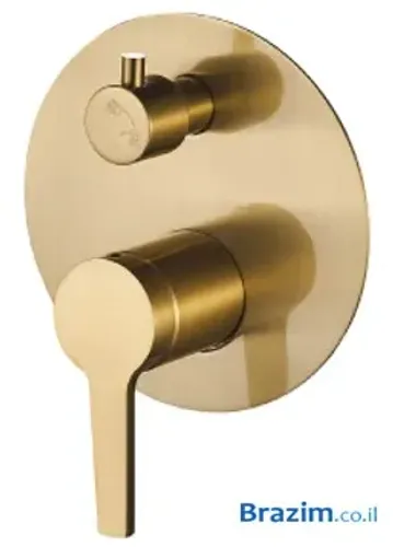 אינטרפוץ 4 דרך למקלחת MY-DE5302G בגימור גולד מט מבית מיובי.