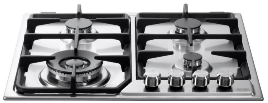 כיריים גז 4 להבות Delonghi NDG71X נירוסטה