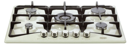 כיריים גז 5 להבות NDG82W דלונגי DELONGHI | לבן