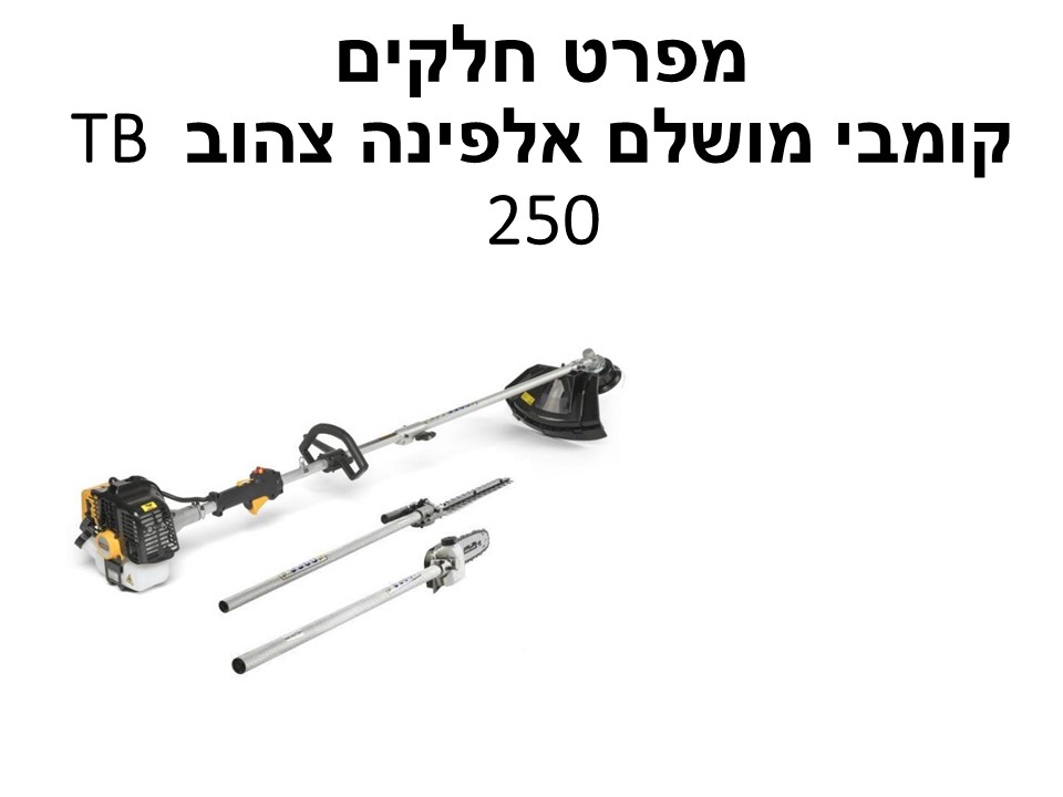 קומבי מושלם אלפינה צהוב TB 250 - מפרט חלקים
