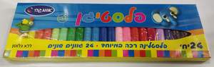 פלסטיגן פלסטלינה 24 צבעים אומגה