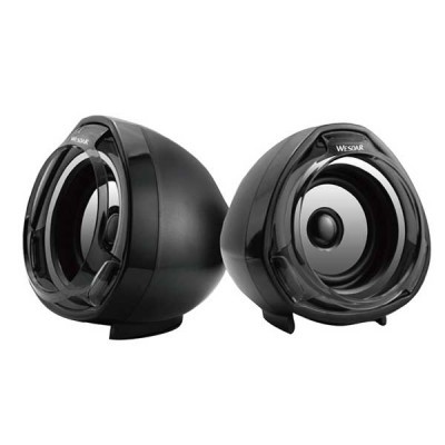 רמקולים למחשב USB 2X5W שחור