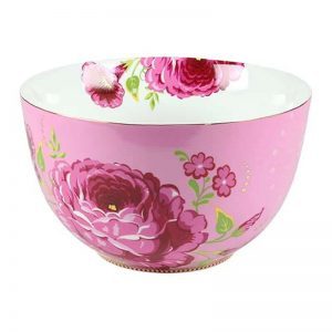 Floral קערה/וורוד 23 סמ