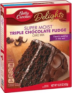 Betty Crocker™ Super Moist™ Delights Triple Chocolate Fudge Cake Mix