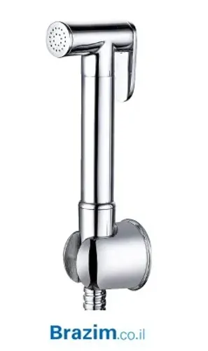 מתיזן לבידה אוסטין MY-180101 מבית מיובי עם צינור ומתלה בגימור ניקל.