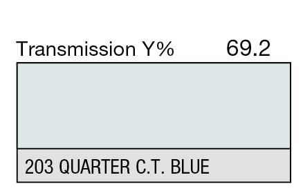 LEE Filters פילטר 203 Quarter C.T. Blue