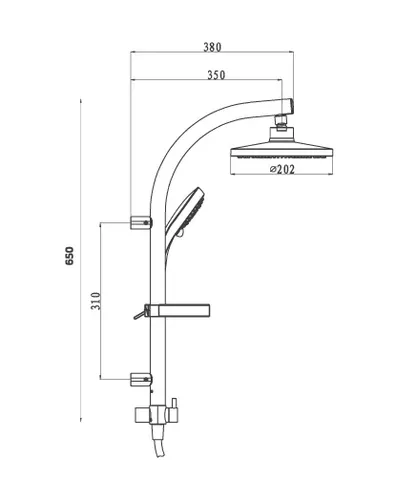 מוט פינוק בונוס DSZ30-7 ניקל עם גימור דיאור של מיובי.
