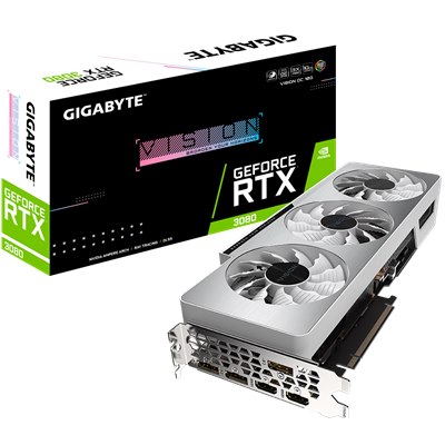 כרטיס מסך Gigabyte GeForce RTX 3080 VISION OC GV-N3080VISION OC-10GD