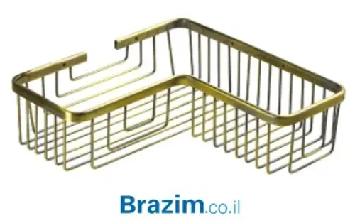 סבוניה רשת פינתית WT-200B מבית MYUBI בגימור ברונזה דיאור בגודל 27.5/27.5 ס
