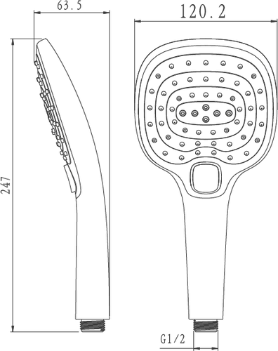 מזלף דיאור לבן דגם 10009CP8-3F של מיובי.