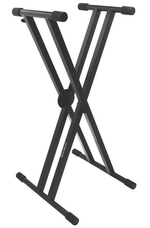 On Stage KS-7291 Pro Heavy-Duty Double-X Keyboard Stand