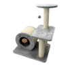 מתקן גירוד לחתול גל עמוד מושב עם מנהרה