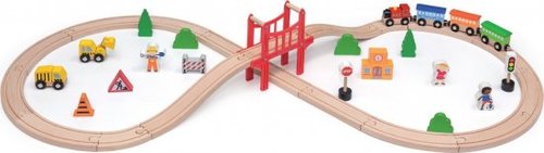סט רכבת עץ 39 חלקים מבית Viga