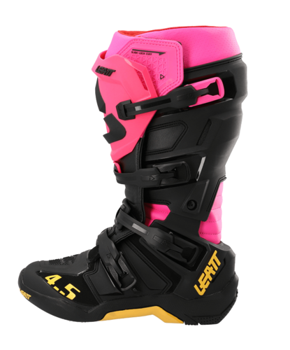 מגף רכיבה ליט שחור / ורוד - LEATT BOOTS GPX 4.5 80's