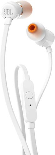 אוזניות חוטיות JBL T110 In-Ear Headphones White