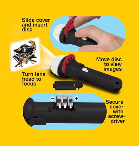 ערכת פנס מקרן 24 תמונות - פיראטים