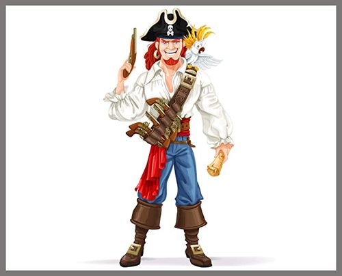 ערכת פנס מקרן 24 תמונות - פיראטים