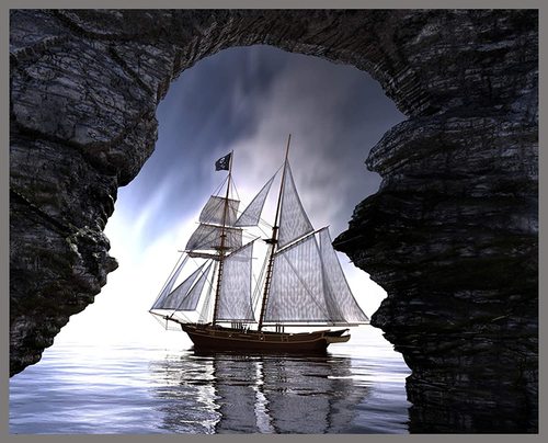 ערכת פנס מקרן 24 תמונות - פיראטים