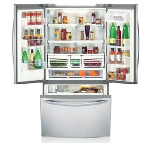 מקרר מבית LG 3 דלתות 730 ליטר דגם GRF258UTKT אל ג'י