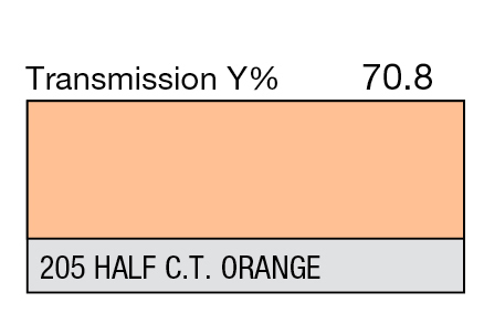 LEE Filters גליל פילטר 205 Half C.T. orange
