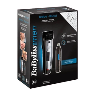 מעצב זקן + מסיר שיער לאף ולאוזניים BABYLISS - BA-E825PE