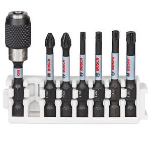 סט 7 חלקים לאימפקט ביטים ומוביל בוש Bosch