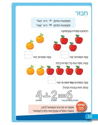 חוברת עבודה ותרגול לגילאי 5-7: יסודות החשבון - תרגילי הכנה לכתה א' / ראובת ניצן