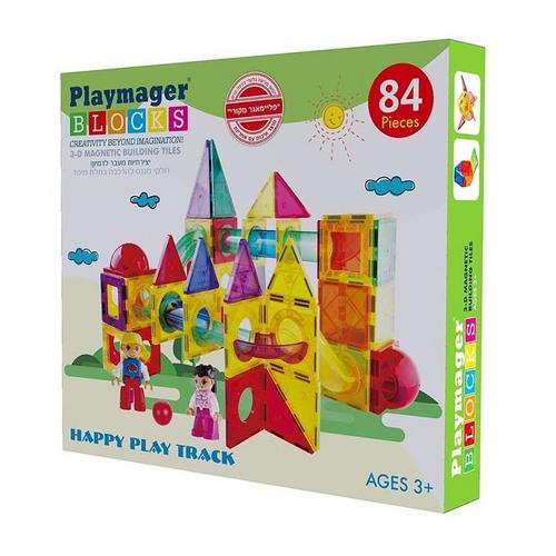 playmager-פליימאגר 84 חלקים לונה פארק