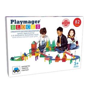 playmager- מסלול מכוניות 82 חלקים 