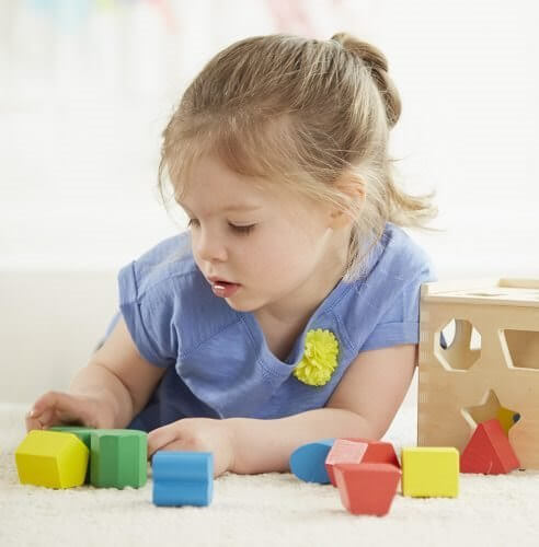 קובייה למיון צורות מעץ איכותי מליסה ודאג